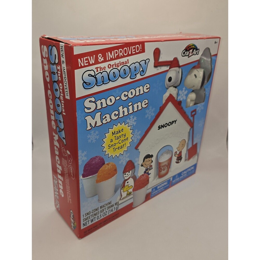 The Original Snoopy Snow Cone Sno-Cone Machine Maker Peanuts New Improved